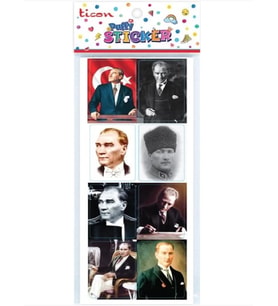 Ticon Atatürk-1 Sticker - 3 adet