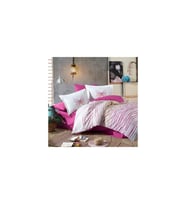 Kingsize Poplin Nevresim Eldora Fuşya