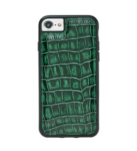IPHONE 6-7-8 DESENLİ  GREEN LEATHER KILIF
