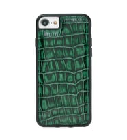 IPHONE 6-7-8 DESENLİ  GREEN LEATHER KILIF