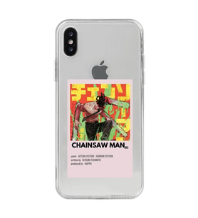 Iphone X / Xs Uyumlu Chainsaw Man Anime Desenli Şeffaf Telefon Kılıfı