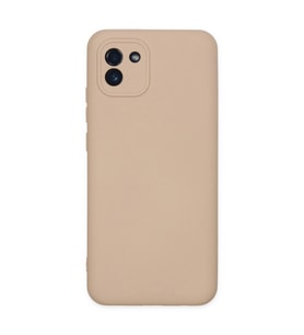 Galaxy A03 Kılıf Nano İçi Kadife - Pudra