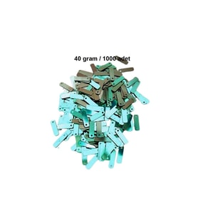 Yeşil 15 x 5 mm Dantel Oya Yazma Halhal Abiye Lazer Kesim Pul 1000 adet / 40 gram