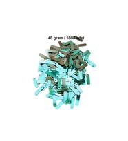 Yeşil 15 x 5 mm Dantel Oya Yazma Halhal Abiye Lazer Kesim Pul 1000 adet / 40 gram