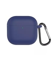 Microsonic AirPods 4 Kılıf Askılı Mat Silikon Lacivert (Lacivert)