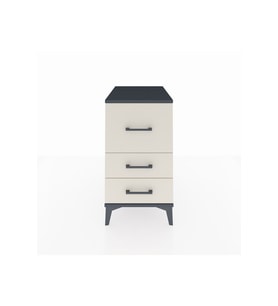 Kronos Komodin 3 Çekmeceli 44x59x80 Antrasit-Aytaşı