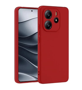 Durukar® Redmi Note 14 4G Kılıf First Silikon - Kırmızı