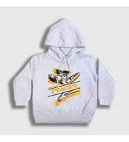 Presmono Unisex Çocuk Beyaz Tracer Oyun Overwatch Kapüşonlu Sweatshirt 363002tt