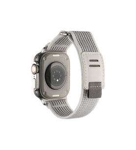 Apple Watch Ultra 49mm Uyumlu Hasır Kordon Zore KRD-106 Strap Kayış (Beyaz)
