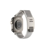 Apple Watch Ultra 49mm Uyumlu Hasır Kordon Zore KRD-106 Strap Kayış (Beyaz)