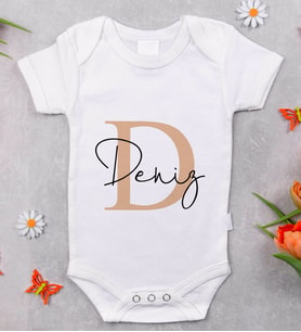 BK Kids İsimli Bebek Body Zıbın - Model 3