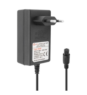 Powermaster 42 Volt - 1 Amper 3 Pinli Ginger Priz Tip Şarj Cihazı PM-6043 (Siyah)