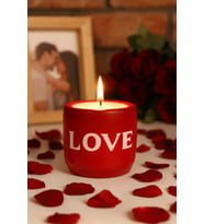 DEKORATİF MUM LOVE (Kırmızı)