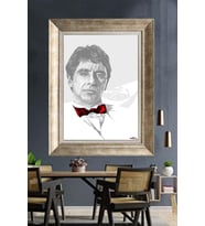 GÜMÜŞ ÇERÇEVELİ PASPARTULU TABLO V233