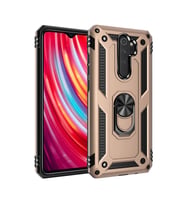 Xiaomi Redmi Note 8 Pro Kılıf Sofya Yüzüklü Silikon Kapak - Gold