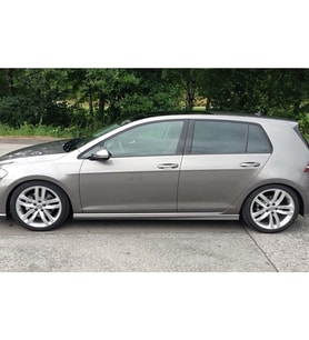 Vw Golf 7.5 R Marşpiyel Seti Mat Siyah Plastik 2018 2019