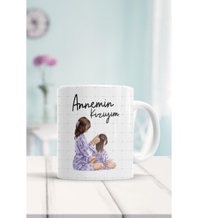 Annemin Kızıyım Baskılı Kupa Bardak
