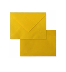 Küçük Zarf Kartvizit 7X9 Sarı - 20 adet