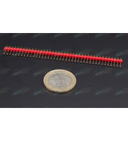 1x40 2.54mm h:12mm Erkek Pin Header - Kırmızı
