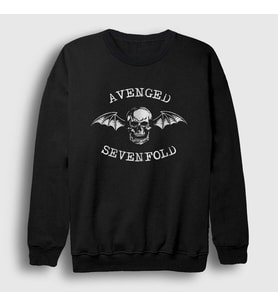 Presmono Unisex Siyah Avenged Sevenfold Sweatshirt 15420tt