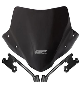GP Kompozit Honda CB500F 2014-2020 Uyumlu Kısa Ön Cam Siyah