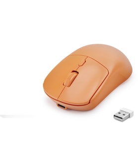 Dual Mode Şarjlı Kablosuz Mouse 2.4 Ghz Bluetooth 5.0 4000 Dpı Turuncu HDX3415G