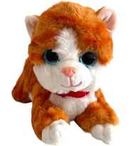 Sesli Yatan Miyavlayan 25 cm Peluş Kedi Oyuncak