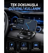 Gizlenebilir Telefon Numaralı Araç İçi Telefon Tutucu Torpido Üstü Telefon Standı