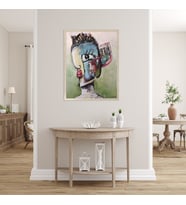 GÖREN GÖZ TUVAL ÜZERİNE AKRİLİK MODERN TABLO
