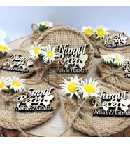 30 Adet Hasır Magnet Nikah şekeri-