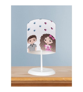MEKTA HOME BEBEK VE ÇOCUK ODASI Kız ve Erkek Çocuk Desenli Abajur