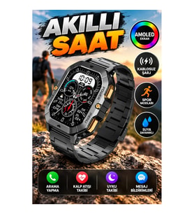 SQ-18 AMOLED Ekranlı Akıllı Saat – Kablosuz Şarj ve Spor Modları