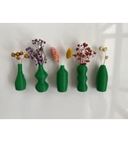 SERÜVENTR Miniflora - 5'li Magnetli Mini Vazo - Yeşil - Magnet (Yeşil)