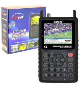 Alpsat Satfinder 5 Pro HD Görüntülü Uydu Bulucu -  AHD-TVI-CVI Kmaera Test Monitörü