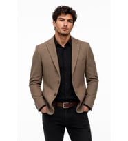 Erkek Tek Spor Ceket 6 Drop Çift Yırtmaçlı Mevsimlik BGL-ST05461