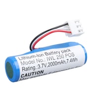 Efcell IWL250 3.7 Volt 2000Mah 18650 Lityum LI-ION Pos Cihazı Terminal Pili (12X7mm 3 Pin Soketli)
