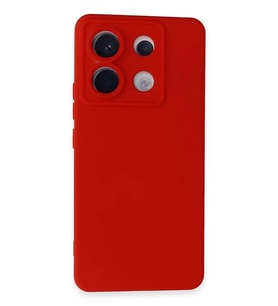 Newface Xiaomi Redmi Note 13 Pro 5G Kılıf Nano içi Kadife Silikon - Kırmızı