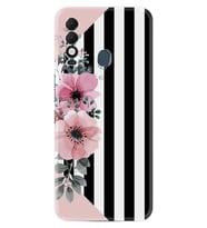 Tecno Spark 8T Kılıf Resimli Desenli Baskılı Silikon Flowers 4 1390