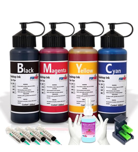 HP Kartuşlu Yazıcılar İçin Uyumlu Forprint Mürekkep Seti 4X500ml (Çok Renkli)