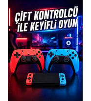 Oyun Konsolu Kablosuz Kontrolcülü Retro Oyun Eğlence Sistemi