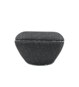 Lulu Puf, Stella Anthracite Silver (Krem)