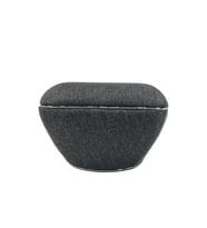 Lulu Puf, Stella Anthracite Silver (Krem)