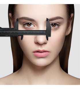 Microblading Ve Kalıcı Makyaj Ölçüm Cetveli Kumpas , Kalıcı Kaş, Kalıcı Makyaj plastik