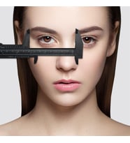Microblading Ve Kalıcı Makyaj Ölçüm Cetveli Kumpas , Kalıcı Kaş, Kalıcı Makyaj plastik