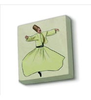 Semazen Baskılı Doğaltaş  Magnet(KRT-077)
