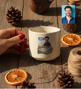 Kişiye Özel Karikatürlü Makine Mühendisi T Kupa Mühendisler Günü Hediyesi