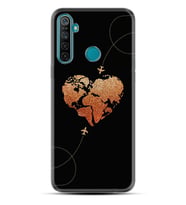 Realme 5i 5 Pro 6i 7 Pro 8 Kılıf Desemli Silikon Plane Heart 1721