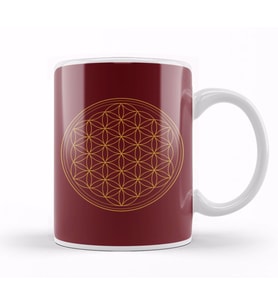 Flower Of Life Kupa Bardak Porselen