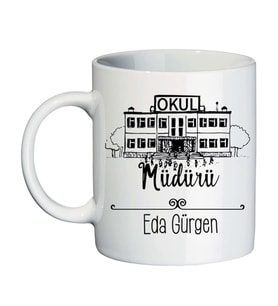 Okul Müdürüne Öğretmenler Günü Hediyesi İsimli Kupa Bardak