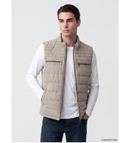 LCWAIKIKI Classic Ekru Regular Fit Dik Yaka Erkek Şişme Yelek